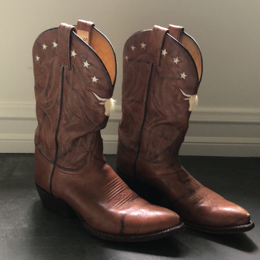 Handmade Leather Billy Martin Cowboy Boots